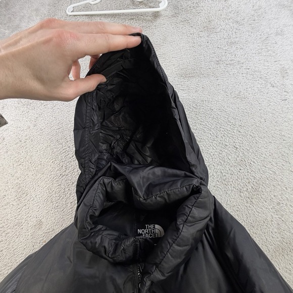 The North Face Jacket Mens Large Black 1996 Nuptse Retro 700 Down Puffer Hooded - Picture 9 of 13